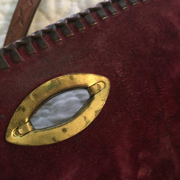 Vintage Mexican Western tooled leather bag - Picture 7 of 11